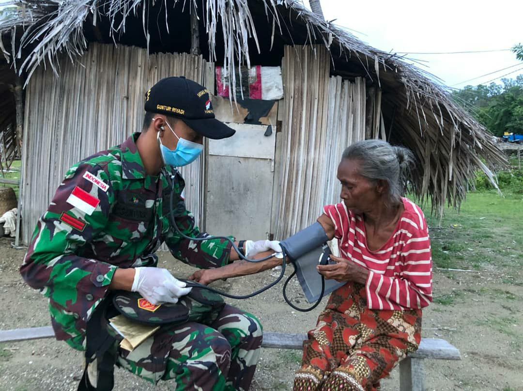 Patroli Kesehatan Rutin Di Gelar TNI Penjaga Perbatasan RI-RDTL