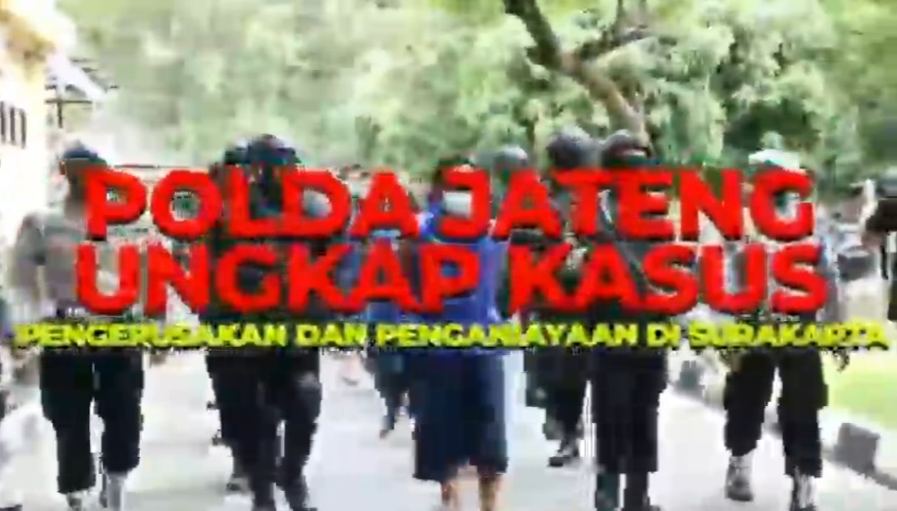Polda Jateng Ungkap Kasus Pengerusakan dan Penganiayaan di Surakarta