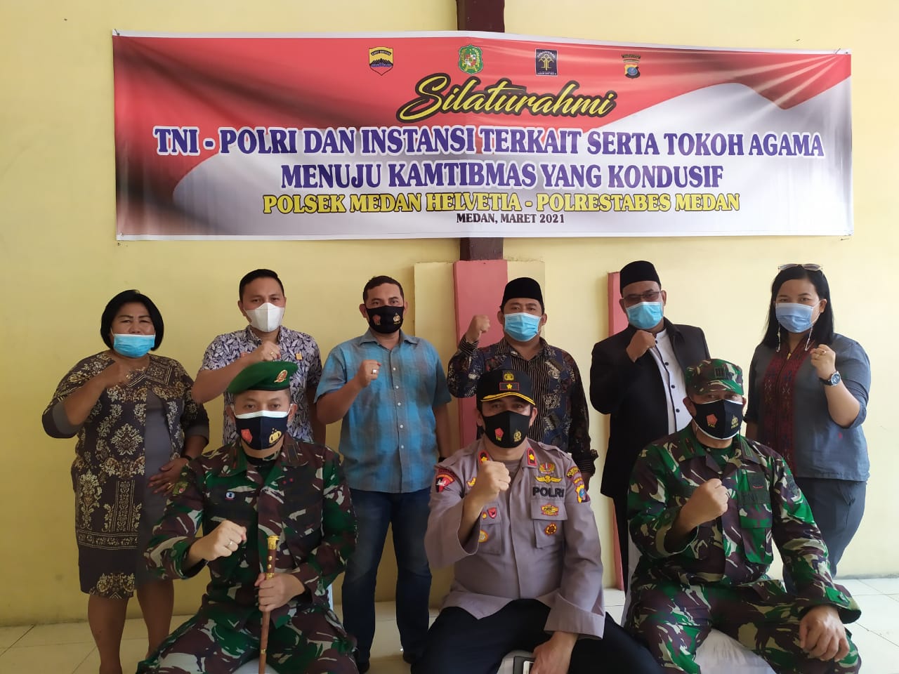 Silaturahmi Sinergitas TNI – POLRI Dan Instansi Terkait Serta Tokoh Agama Menuju Kamtibmas Yang Kondusif