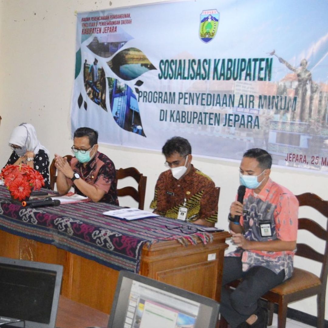 Bappeda Jepara, Mengadakan Sosialisasi Program Penyediaan Air Minum di Kabupaten Jepara