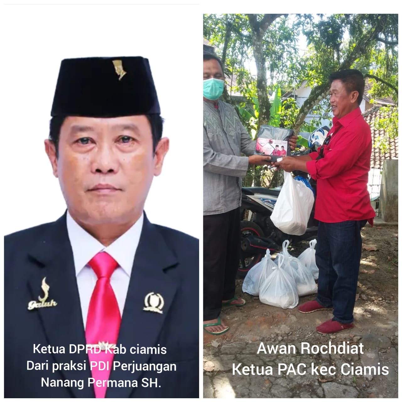 PDIP Ciamis Salurkan Ribuan Paket Sembako