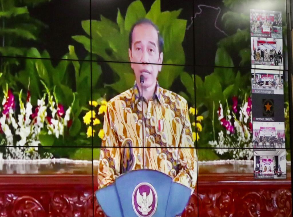 Kapolda Sumsel Bersama Kepala Daerah Forkompimda Se Indonesia Hadiri Rakor Dengan Agenda Arahan Presiden R I Secara Virtual