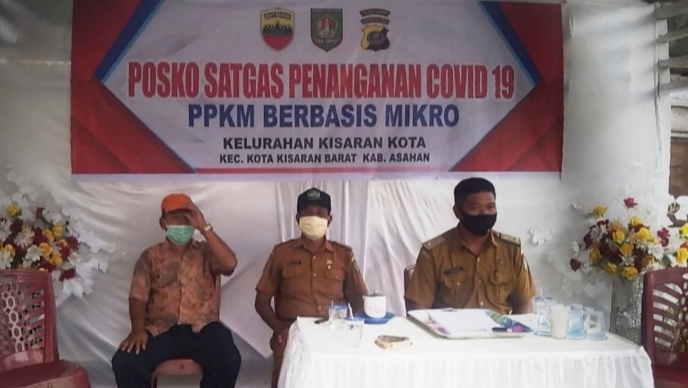 Lembaga dan Media Bersilaturahmi Dan Melihat Persiapan Posko Covid -19 Beberapa Kelurahan Di Asahan