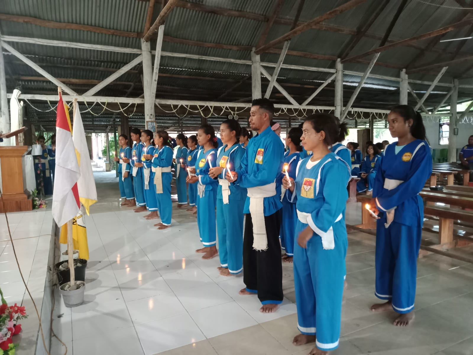 Paul Inacio Kembali Melantik 23 Orang Pengurus THS-THM Ranting Paroki Santo Laurensius Wemasa Malaka