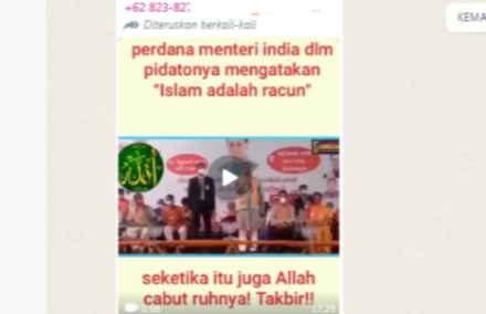 Perdana Menteri India Ini Mendadak Meninggal Dunia Usai Bilang ‘Islam adalah Racun’? Ini Fakta Sebenernya