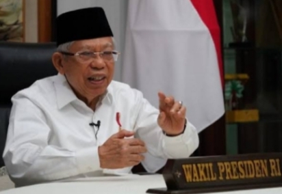 Heboh! Wapres Ma’ruf Amin Usul Kalau Sudah Makan 2 Pisang, Tidak Perlu Makan Nasi