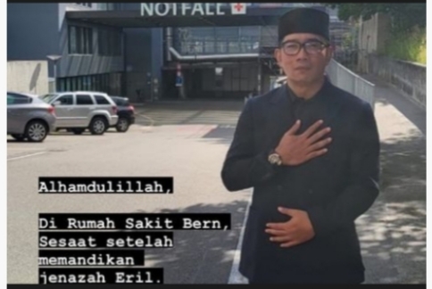 Ini Pelukan Terakhir Ridwan Kamil untuk Anak Sulungnya Eril