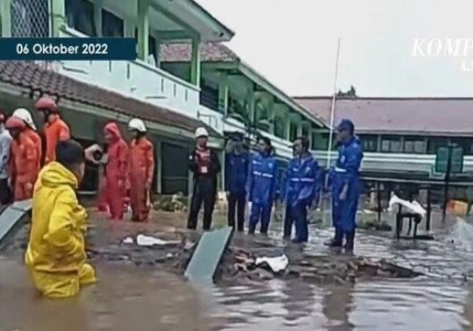 Ini Detik-detik Tembok MTSN 19 Pondok Labu Roboh dan Timpa Pelajar, 3 Tewas, Innalilahi