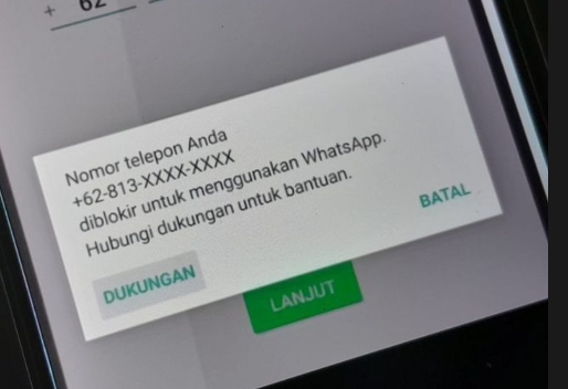 Muncul Tulisan ‘Nomor Telepon Anda Diblokir untuk Menggunakan WhatsApp’, Begini Cara Mengatasinya, Jangan Panik!