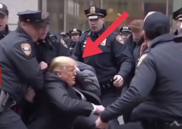 Heboh! Foto Eks Presiden AS Donald Trump Dikejar dan Ditangkap Polisi, Ini Fakta Sebenarnya