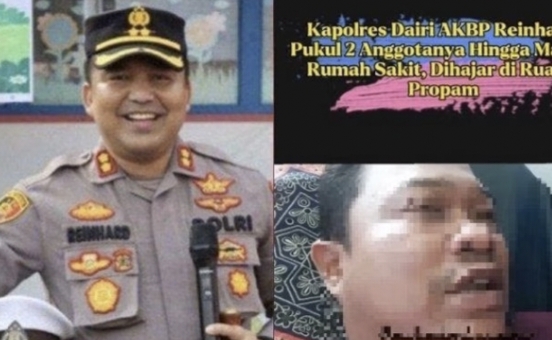 Detik-detik Kapolres Hajar 2 Anggotanya Hingga Masuk RS