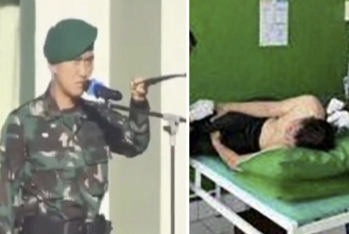 Detik-detik Oknum Anggota TNI Bacok Komandannya Sendiri, Lihat, Darah Berceceran, Ngeri