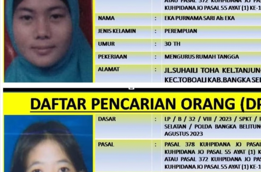 2 Wanita Ini Diburu Habis-habisan Oleh Polisi, Tak Main-main!