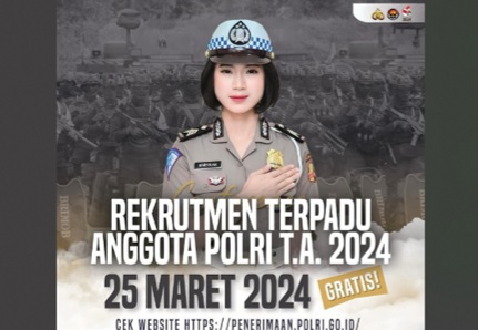 Pendaftaran Akademi Kepolisian, Bintara dan Tamtama Polri 2024 Resmi Dibuka, Terbuka Lebar untuk Lulusan SMA/SMK/Sederajat, Ini Syarat dan Cara Daftarnya