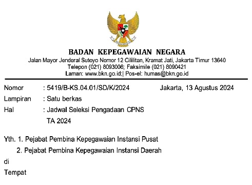 Resmi Diumumkan! Ini Jadwal Hasil Seleksi Administrasi CPNS 2024, Simak Tanggalnya