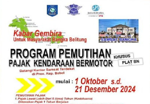 DAERAH Ini Resmi Membuka Program Pemutihan Pajak Kendaraan, Berlaku 1 Oktober-21 Desember 2024