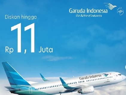 Tiket Pesawat Murah Garuda Indonesia, Berlaku di 12 Rute Ini, Paling Kecil 1,3 Juta, Buruan Pesan Sekarang!