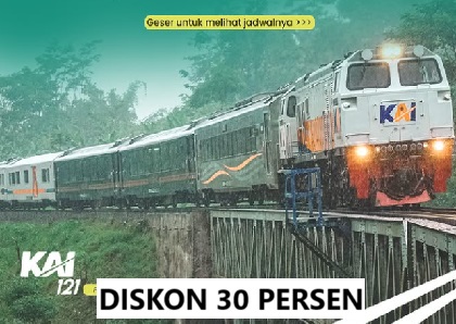 KAI Hadirkan Diskon Tiket Kereta hingga 30%! Berlaku 29 Desember 2024 – 5 Januari 2025, Ini Rutenya