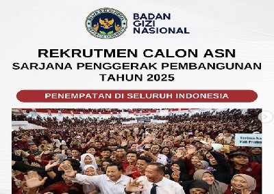 Badan Gizi Nasional Cari SPPI, Lowongan Kerja Dibuka hingga 15 Maret 2025, Penempatan di 38 Provinsi Indonesia!